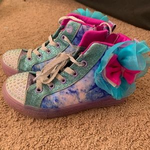 Girls Skechers Hi-Top Shoes